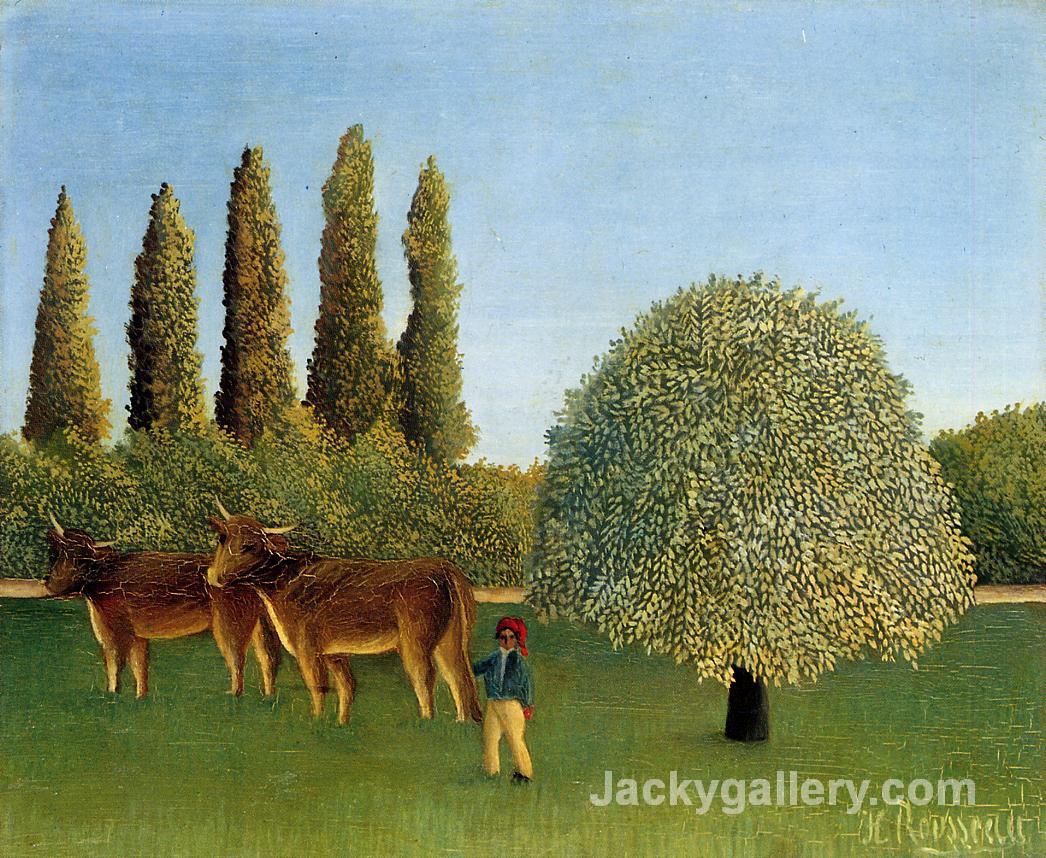 Meadowland by Henri Rousseau paintings reproduction